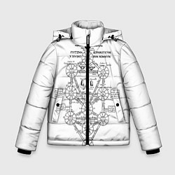 Куртка зимняя для мальчика EVa-updown, цвет: 3D-черный