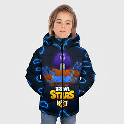Куртка зимняя для мальчика Brawl Stars Darryl, цвет: 3D-красный — фото 2