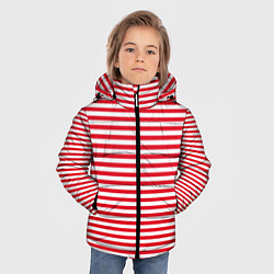Куртка зимняя для мальчика Тельняшка Внутренних Войск, цвет: 3D-красный — фото 2