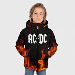Куртка зимняя для мальчика AC DC, цвет: 3D-черный — фото 2