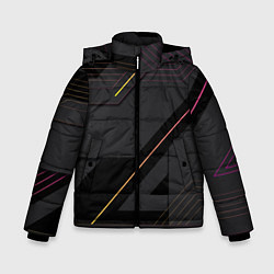 Куртка зимняя для мальчика Modern Geometry, цвет: 3D-черный