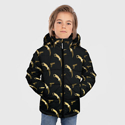 Куртка зимняя для мальчика Karambit и Desert eagle, цвет: 3D-черный — фото 2
