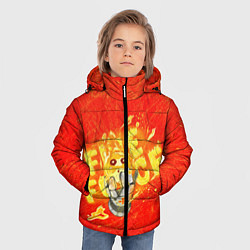 Куртка зимняя для мальчика Fire Force, цвет: 3D-черный — фото 2