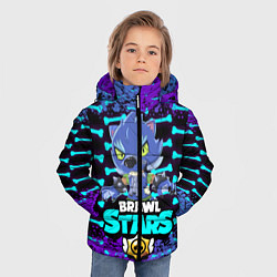 Куртка зимняя для мальчика Brawl stars leon оборотень, цвет: 3D-черный — фото 2