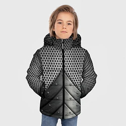 Куртка зимняя для мальчика Броня металлическая, цвет: 3D-светло-серый — фото 2