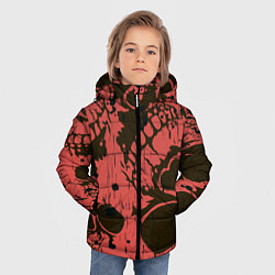 Куртка зимняя для мальчика Черепа, цвет: 3D-черный — фото 2
