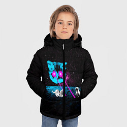 Куртка зимняя для мальчика Кошак, цвет: 3D-черный — фото 2