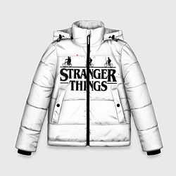 Куртка зимняя для мальчика STRANGER THINGS, цвет: 3D-черный