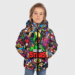 Куртка зимняя для мальчика BRAWL STARS:LEON, цвет: 3D-черный — фото 2