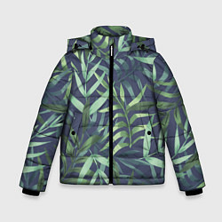 Куртка зимняя для мальчика Арт из джунглей, цвет: 3D-светло-серый