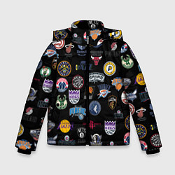 Куртка зимняя для мальчика NBA Pattern, цвет: 3D-черный