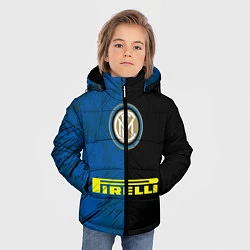 Куртка зимняя для мальчика Интер, цвет: 3D-черный — фото 2