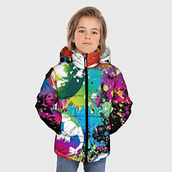 Куртка зимняя для мальчика Football Paints, цвет: 3D-красный — фото 2