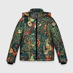 Куртка зимняя для мальчика Abstraction Pattern, цвет: 3D-светло-серый