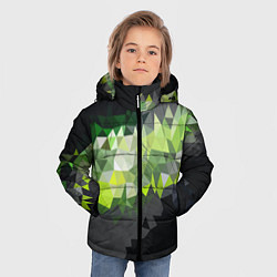 Куртка зимняя для мальчика Абстракция, цвет: 3D-черный — фото 2