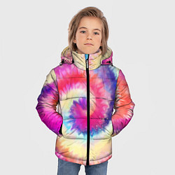 Куртка зимняя для мальчика Tie Dye vortex, цвет: 3D-черный — фото 2