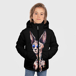 Куртка зимняя для мальчика Сфинкс, цвет: 3D-черный — фото 2