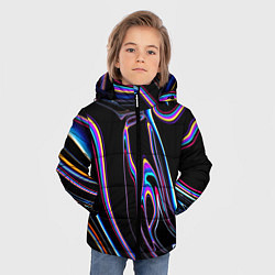 Куртка зимняя для мальчика Отражение, цвет: 3D-черный — фото 2