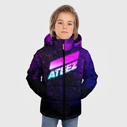 Куртка зимняя для мальчика ATEEZ neon, цвет: 3D-светло-серый — фото 2