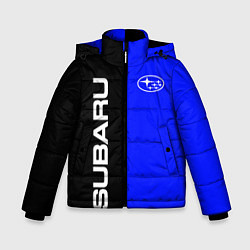 Куртка зимняя для мальчика SUBARU, цвет: 3D-черный