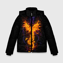 Куртка зимняя для мальчика Phoenix, цвет: 3D-черный