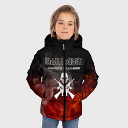 Куртка зимняя для мальчика IRON MAIDEN, цвет: 3D-черный — фото 2