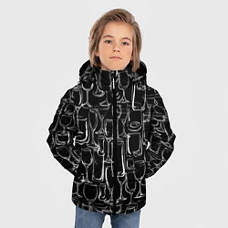 Куртка зимняя для мальчика Стеклянный бармен, цвет: 3D-черный — фото 2