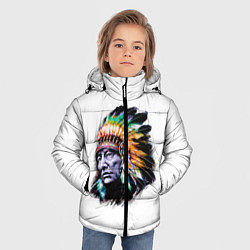 Куртка зимняя для мальчика Индеец, цвет: 3D-черный — фото 2