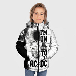 Куртка зимняя для мальчика I'm on the highway to hell ACDC, цвет: 3D-черный — фото 2