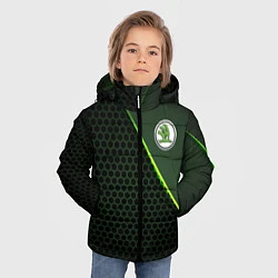 Куртка зимняя для мальчика Skoda, цвет: 3D-черный — фото 2