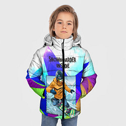 Куртка зимняя для мальчика Сноуборд, цвет: 3D-светло-серый — фото 2