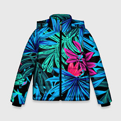 Куртка зимняя для мальчика Тропикана, цвет: 3D-черный