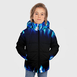 Куртка зимняя для мальчика Синий Огонь, цвет: 3D-черный — фото 2