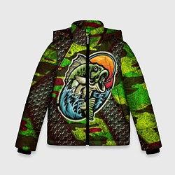 Куртка зимняя для мальчика Fishing, цвет: 3D-черный