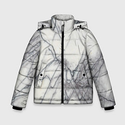 Куртка зимняя для мальчика Мрамор, цвет: 3D-черный