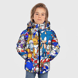 Куртка зимняя для мальчика SONIC PATTERN, цвет: 3D-черный — фото 2