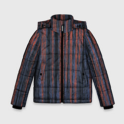 Куртка зимняя для мальчика Абстрактный узор, цвет: 3D-черный