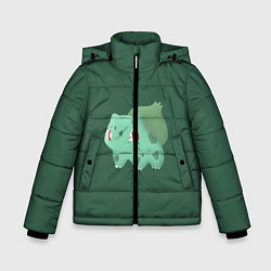 Куртка зимняя для мальчика Pokemon Bulbasaur, цвет: 3D-черный