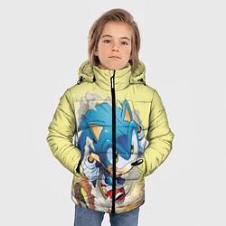 Куртка зимняя для мальчика SONIC, цвет: 3D-черный — фото 2