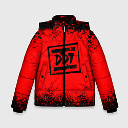 Куртка зимняя для мальчика ДДТ Лого, цвет: 3D-черный