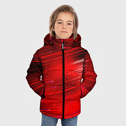 Куртка зимняя для мальчика Красный свет, цвет: 3D-черный — фото 2