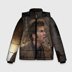 Куртка зимняя для мальчика 10th DOCTOR WHO, цвет: 3D-черный