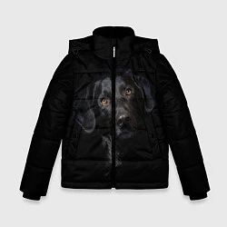 Куртка зимняя для мальчика Пес, цвет: 3D-черный