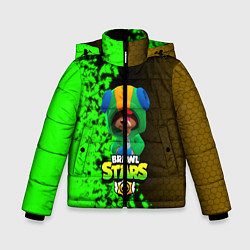 Куртка зимняя для мальчика Brawl stars LEON, цвет: 3D-черный