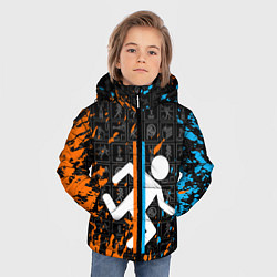 Куртка зимняя для мальчика PORTAL 2, цвет: 3D-черный — фото 2