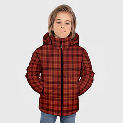 Куртка зимняя для мальчика Шотландка, цвет: 3D-черный — фото 2