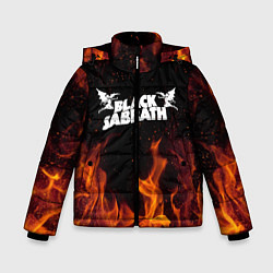 Куртка зимняя для мальчика Black Sabbath, цвет: 3D-черный