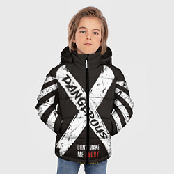 Куртка зимняя для мальчика Off-White: Dangerous, цвет: 3D-красный — фото 2