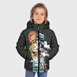 Куртка зимняя для мальчика Fight for justice, цвет: 3D-красный — фото 2
