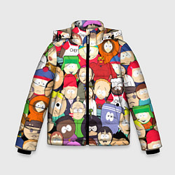 Куртка зимняя для мальчика South Park персонажи, цвет: 3D-светло-серый